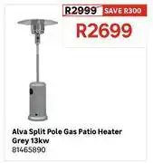 Leroy Merlin Alva Split Pole Gas Patio Heater Grey 13Kw 81465890 offer