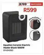 Leroy Merlin Equation Ceramic Electric Heater Black 1800W 81484860 offer