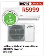 Leroy Merlin Unitherm Midwall Air Conditioner 12000 BTU Inverter 81493756 offer