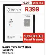 Leroy Merlin Inspire Frame Burnt Black 40 x 50cm 81488335 offer