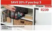 Leroy Merlin Spaceo Polybox M Rattan Bl 31 x 31 x 15 81489936 offer