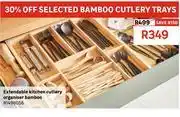 Leroy Merlin Extendable Kitchen Cutlery Organiser Bamboo 81498056 offer