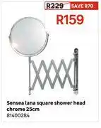 Leroy Merlin Sensea Lana Square Shower Head Chrome 25cm 81400284 offer
