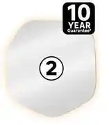Leroy Merlin Sensea Modern Meteor Shaped Bathroom LED Mirror W100cm x H90cm 81492037 offer