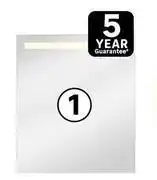 Leroy Merlin Sensea Essential Rectangular Bathroom LED Mirror W60cm x H70cm 81492033 offer