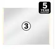 Leroy Merlin Sensea Easy Rectangular Bathroom LED Mirror W90cm x H70cm 81492042 offer