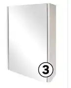 Leroy Merlin Athena Nalina Cabinet Mirror 1 Door Vanity White 81420692 offer