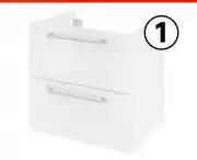 Leroy Merlin Sensea Remix Wall Hung Bathroom Cabinet With Two Drawers W60cm x D46cm x H58cm 81494488 offer