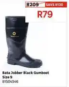 Leroy Merlin Bata Jobber Black Gumboot Size 9 81504546 offer
