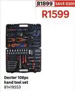 Leroy Merlin Dexter 108pc Hand Tool Set 81419553 offer