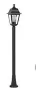 Leroy Merlin Plastic & Glass Outdoor Medium Post Light E27 Black 81483446 offer