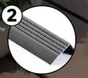 Leroy Merlin Naterial Aluminium Decking Finishing Profile Dark Grey 240 x 4 x 5.5cm 81503408 offer