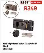 Leroy Merlin Yale Nightlatch With 1x1 Cylinder Black 81496928 offer
