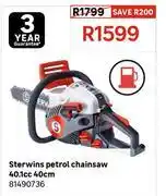Leroy Merlin Sterwins Petrol Chainsaw 40.1cc 40cm 81490736 offer