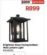 Leroy Merlin Brightstar Down Facing Outdoor Wall Lantern Light 81449520 offer