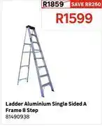 Leroy Merlin Ladder Aluminium Single Sided A Frame 8 Step 81490938 offer
