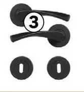 Leroy Merlin Door Handle Rose Arosa Matt Black 81503804 offer