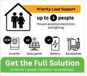 Leroy Merlin Full Solution Of Inverter + Panel + Battery + Accessories For Upto 2 People Without Installation offer