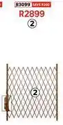 Leroy Merlin Xpanda Saftidor Security Gate Type G Bronze 1800 (W) x 2000mm (H) 81436124 offer