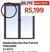 Leroy Merlin Double Door Alu Charcoal Full Glz 1790 x 2090 81489161 offer