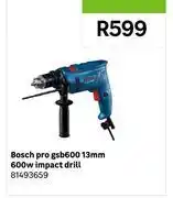 Leroy Merlin Bosch Pro GSB600 13mm 600W Impact Drill 81493659 offer
