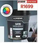 Leroy Merlin Luxens Satin Sheen (White) 81503053-20Ltr offer
