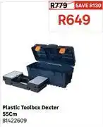Leroy Merlin Dexter Plastic Toolbox 55cm 81422609 offer