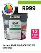 Leroy Merlin Luxens Roof Pure Acrylic 81499719-20Ltr offer