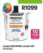 Leroy Merlin Luxens Universal Acrylic 81495065-20Ltr offer