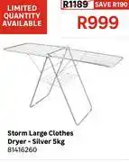 Leroy Merlin Storm Large Clothes Dryer (Silver) 5kg 81416260 offer