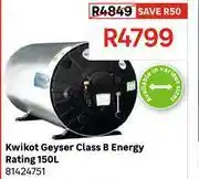 Leroy Merlin Kwikot 150Ltr Geyser (Class B Energy Rating) 81424751 offer