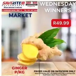 Saverite Ginger p/kg offer