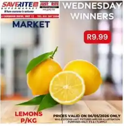 Saverite Lemons p/kg offer