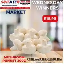 Saverite Mushroom punnet 200g offer