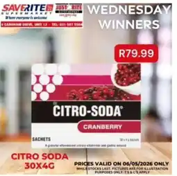 Saverite Citro soda 30x4g offer