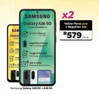Samsung Galaxy A36 5G + A26 5G