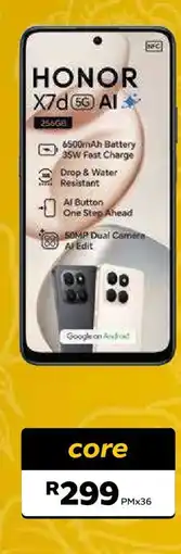 MTN HONOR X7d 5G AI offer