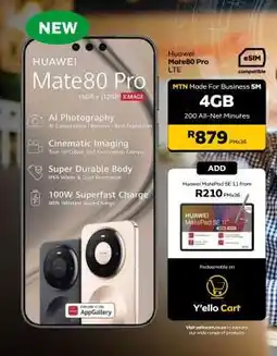 MTN Huawei Mate80 Pro LTE offer