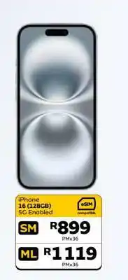 MTN iPhone 16 (128GB) offer