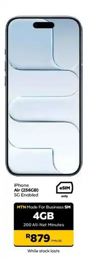 MTN iPhone Air (256GB) offer