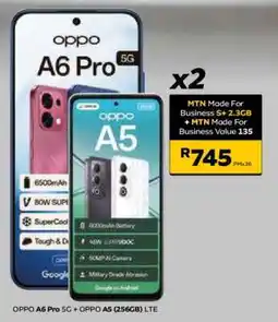 MTN OPPO A6 Pro 5G + OPPO A5 (256GB) LTE offer