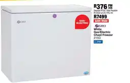 OK Furniture Zero White Gas/Electric Chest Freezer 215G offer