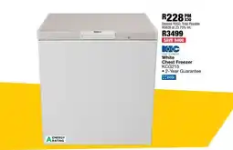 OK Furniture White Chest Freezer KCG215 offer