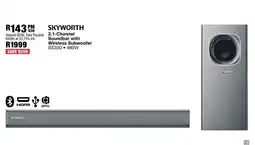 OK Furniture SKYWORTH 2.1 Channel Soundbar with Wireless Subwoofer offer