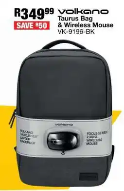 OK Furniture Volkano Taurus Bag & Wireless Mouse VK-9196-BK offer