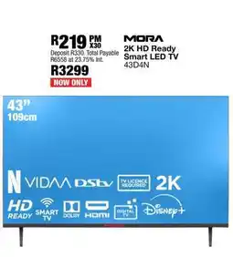OK Furniture MORA 2K HD Ready Smart LED TV 43D4N offer