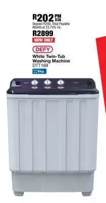 OK Furniture White Twin-Tub Washing Machine DTT169 offer