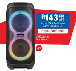 OK Furniture Volkano 10 Dual Motion Party Speaker offer