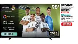 OK Furniture Hisense 4K Smart 144Hz QLED Digital TV 98Q6Q offer