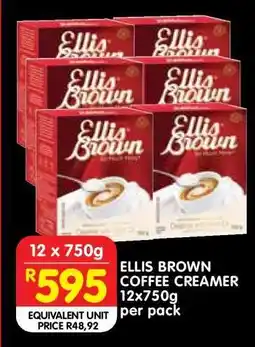 Shoprite ELLIS BROWN COFFEE CREAMER 12x750g offer